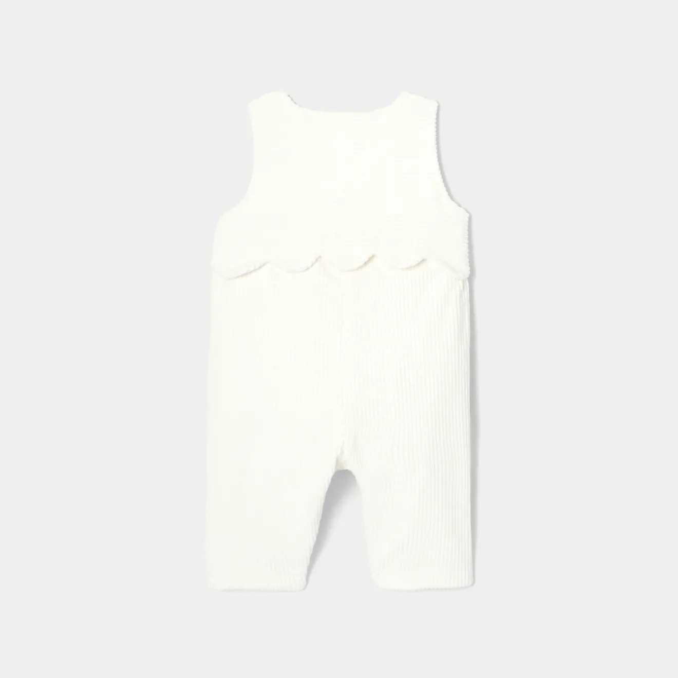 Combinaison, Barboteuse Et Ensemble-Jacadi Combinaison bébé fille en velours côtelé - blanc doux BLANC DOUX JACADI