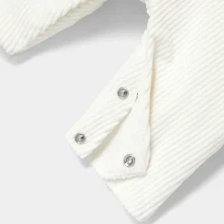 Combinaison, Barboteuse Et Ensemble-Jacadi Combinaison bébé fille en velours côtelé - blanc doux BLANC DOUX JACADI