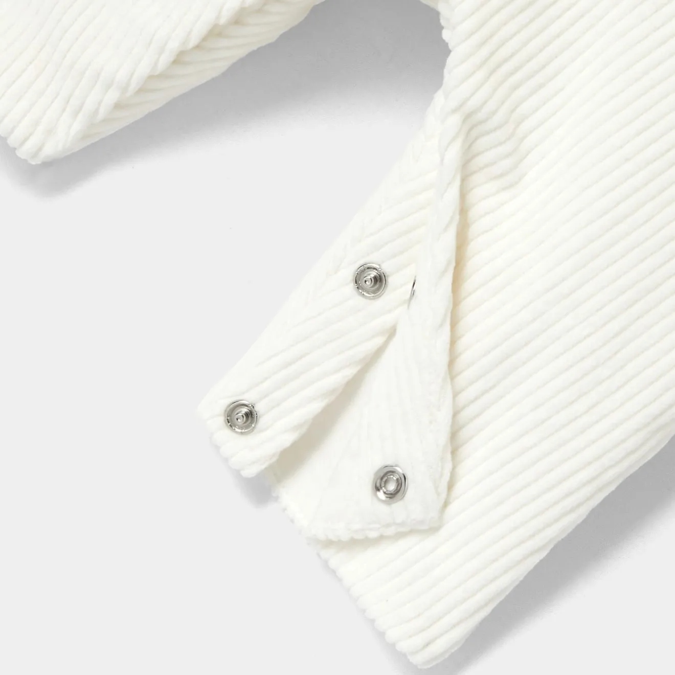 Combinaison, Barboteuse Et Ensemble-Jacadi Combinaison bébé fille en velours côtelé - blanc doux BLANC DOUX JACADI