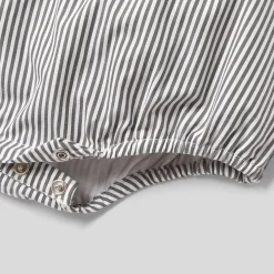 Combinaison, Barboteuse Et Ensemble-Jacadi Combinaison bébé garçon bi-matière - BLANC/GRIS