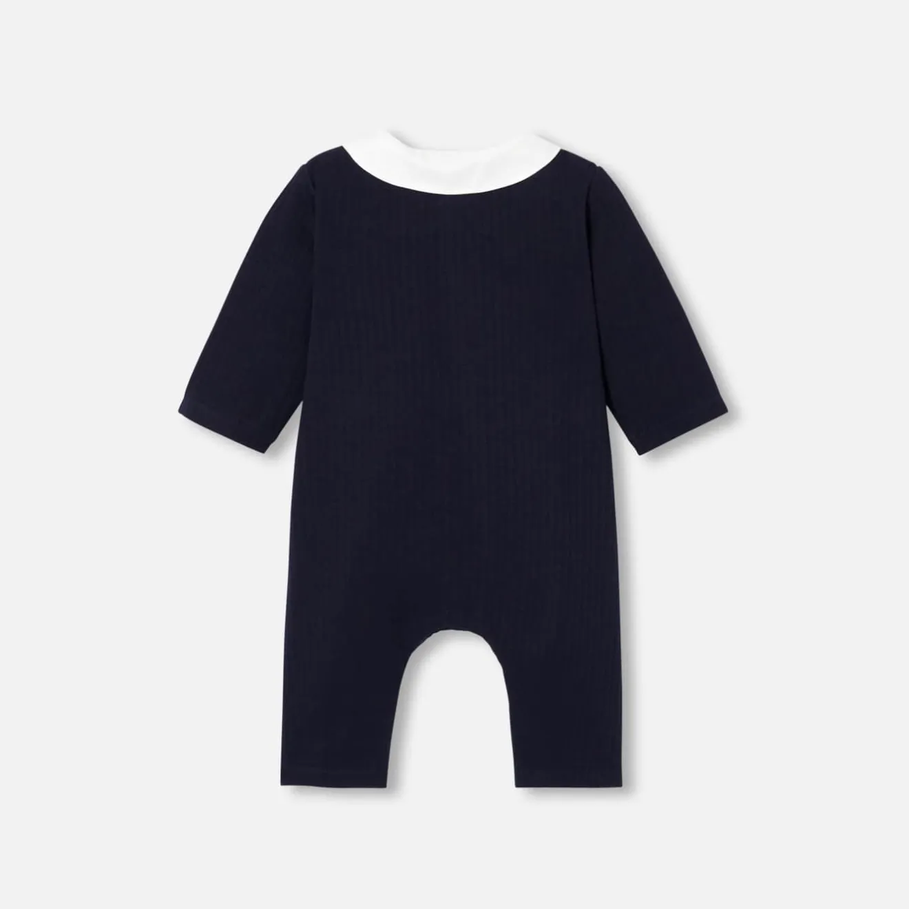 Combinaison, Barboteuse Et Ensemble-Jacadi Combinaison bébé garçon en jersey quilté - MARINE CLAIR