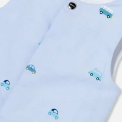 Combinaison, Barboteuse Et Ensemble-Jacadi Combinaison bébé garçon en Oxford - lore BLEU/MULTICO