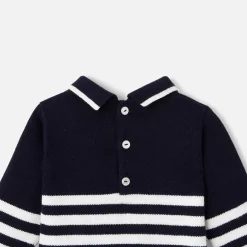 Combinaison, Barboteuse Et Ensemble-Jacadi Combinaison bébé garçon en tricot - lore MARINE/MULTICO