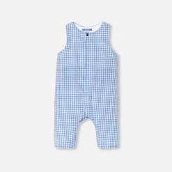 Combinaison, Barboteuse Et Ensemble-Jacadi Combinaison bébé garçon en Vichy - BLEU/BLANC