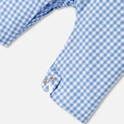 Combinaison, Barboteuse Et Ensemble-Jacadi Combinaison bébé garçon en Vichy - BLEU/BLANC