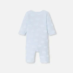Combinaison, Barboteuse Et Ensemble-Jacadi Combinaison bébé garçon motif nuage - BLEU PALE