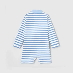 Accessoires|Maillot De Bain-Jacadi Combinaison de bain protection UV UPF 40+ bébé garçon - BLANC/BLEU