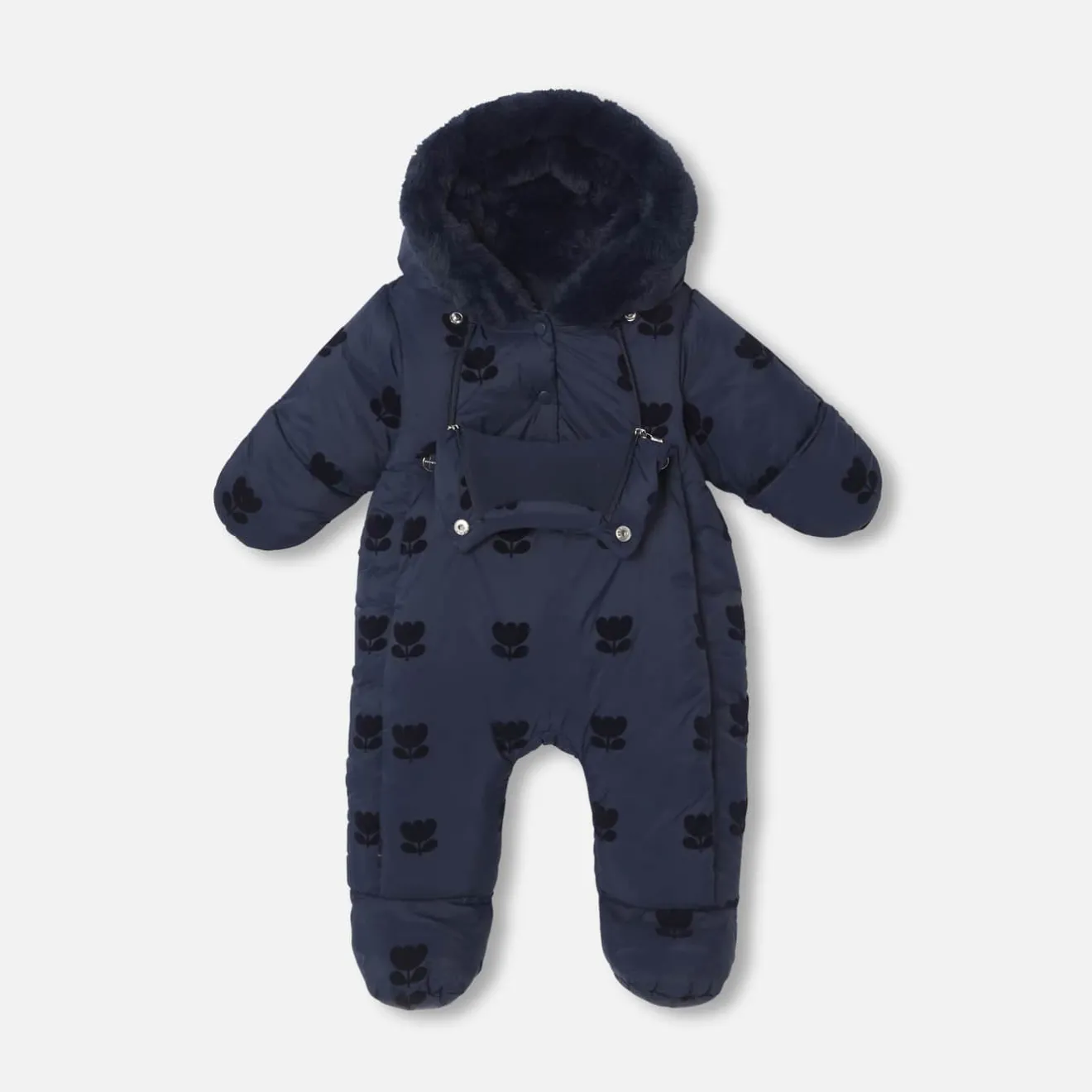 Manteaux, Vestes Et Combi Pilote|Manteau Et Combi-Pilote-Jacadi Combi-pilote en nylon bébé fille - marine MARINE JACADI