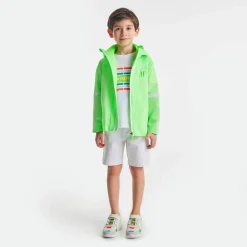Manteau, Doudoune Et Veste|Manteau, Doudoune Et Veste-Jacadi Coupe-vent enfant - BLANC/VERT