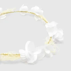 Accessoires-Jacadi Couronne de fleurs bébé fille - blanc BLANC JACADI