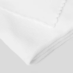 Gigoteuse, Couverture|Gigoteuses Et Couvertures-Jacadi Couverture à festons BLANC JACADI