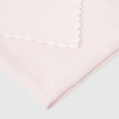 Gigoteuse, Couverture|Gigoteuses Et Couvertures-Jacadi Couverture à festons ROSE PALE JACADI