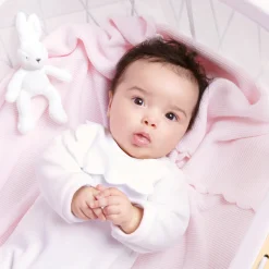 Gigoteuse, Couverture|Gigoteuses Et Couvertures-Jacadi Couverture à festons ROSE PALE JACADI