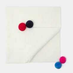 Gigoteuse, Couverture|Gigoteuses Et Couvertures-Jacadi Couverture Love Maille collection solidaire - ECRU