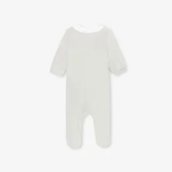 Pyjama|Pyjama-Jacadi Dors-bien bébé en velours - GRIS GIVRE