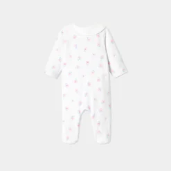 Pyjama|Pyjama-Jacadi Dors-bien bébé fille en interlock - lore BLANC/MULTICO