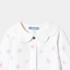 Pyjama|Pyjama-Jacadi Dors-bien bébé fille en interlock - lore BLANC/MULTICO