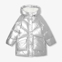 Manteau, Doudoune Et Veste-Jacadi Doudoune longue enfant fille - ARGENT