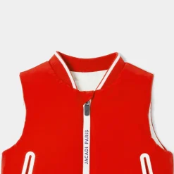 Manteaux, Vestes Et Combi Pilote-Jacadi Doudoune sans manches bébé garçon - ROUGE/BEIGE