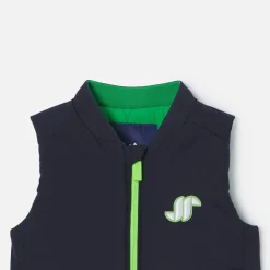 Manteaux, Vestes Et Combi Pilote-Jacadi Doudoune sans manches bébé garçon - MARINE/VERT