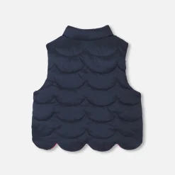 Manteaux, Vestes Et Combi Pilote-Jacadi Doudoune sans manches bébé fille réversible - lore ROSE/MULTICO