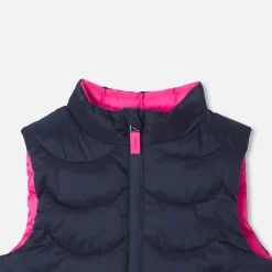 Manteaux, Vestes Et Combi Pilote-Jacadi Doudoune sans manches bébé fille réversible - lore ROSE/MULTICO