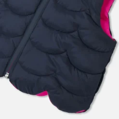 Manteaux, Vestes Et Combi Pilote-Jacadi Doudoune sans manches bébé fille réversible - lore ROSE/MULTICO