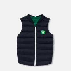 Manteau, Doudoune Et Veste-Jacadi Doudoune sans manches réversible enfant garçon - MARINE/VERT
