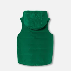 Manteau, Doudoune Et Veste-Jacadi Doudoune sans manches réversible enfant garçon - MARINE/VERT