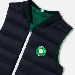 Manteau, Doudoune Et Veste-Jacadi Doudoune sans manches réversible enfant garçon - MARINE/VERT