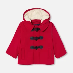 Manteaux, Vestes Et Combi Pilote|Manteaux, Vestes Et Combi Pilote-Jacadi Duffle coat bébé - ROUGE RUBIS