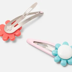 Accessoires-Jacadi Duo de barrettes bébé fille - MARINE/ROUGE