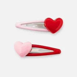 Accessoires-Jacadi Duo de barrettes bébé fille - ROSE/ROUGE