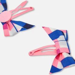 Accessoires-Jacadi Duo de barrettes bébé fille - lore ROSE/MULTICO