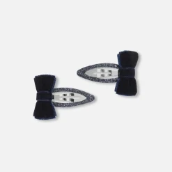 Accessoires-Jacadi Duo de barrettes bébé fille - marine MARINE JACADI