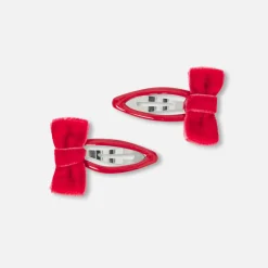 Accessoires-Jacadi Duo de barrettes bébé fille - rouge ROUGE JACADI