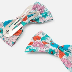 Accessoires-Jacadi Duo de barrettes enfant fille - ROSE/VERT