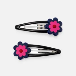 Accessoires-Jacadi Duo de barrettes enfant fille - ROSE/BLEU
