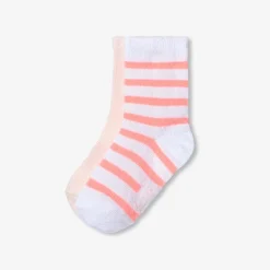 Accessoires-Jacadi Duo de chaussettes bébé fille - ROSE BUBBLE