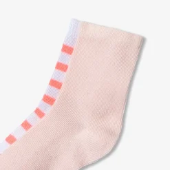 Accessoires-Jacadi Duo de chaussettes bébé fille - ROSE BUBBLE