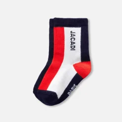 Accessoires-Jacadi Duo de chaussettes bébé garçon - lore MULTICO
