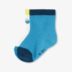 Accessoires-Jacadi Duo de chaussettes bébé garçon - BLANC/BLEU