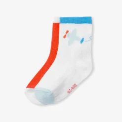 Accessoires-Jacadi Duo de chaussettes bébé garçon - BLEU/BLANC