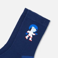 Accessoires-Jacadi Duo de chaussettes enfant garçon - marine MARINE JACADI