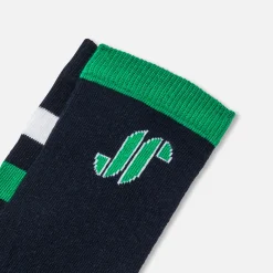 Accessoires-Jacadi Duo de chaussettes enfant garçon - lore MARINE/MULTICO