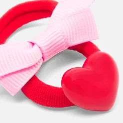 Accessoires-Jacadi Duo d'élastiques bébé fille - ROSE/ROUGE