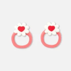 Accessoires-Jacadi Duo d'élastiques bébé fille - BLANC/ROUGE