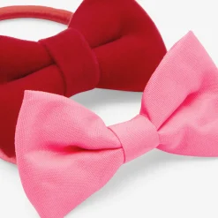 Accessoires-Jacadi Duo d'élastiques enfant fille - ROSE/ROUGE