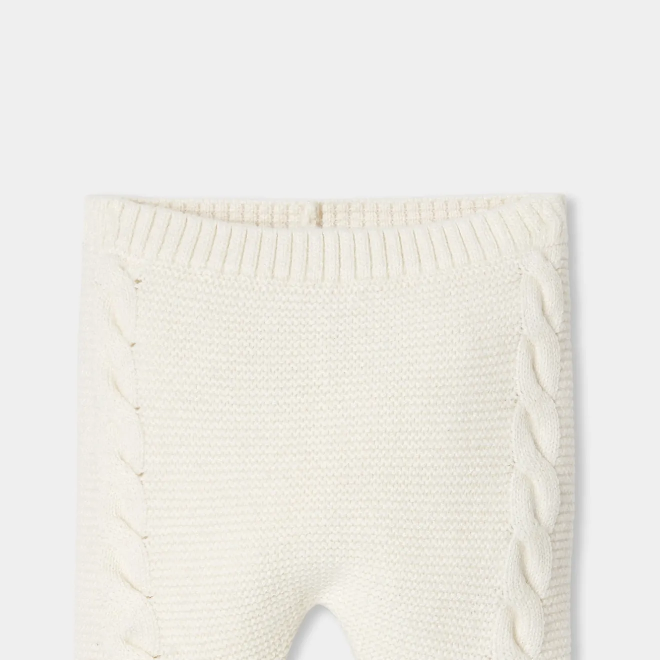Combinaison, Barboteuse Et Ensemble-Jacadi Ensemble bébé en tricot torsadé - blanc doux BLANC DOUX JACADI