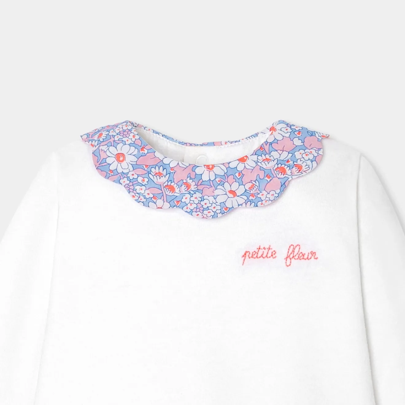 Combinaison, Barboteuse Et Ensemble-Jacadi Ensemble bébé fille en double jersey - blanc BLANC JACADI